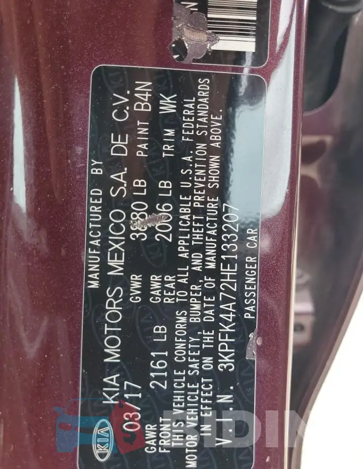 3KPFK4A72HE133207 Photo# 12