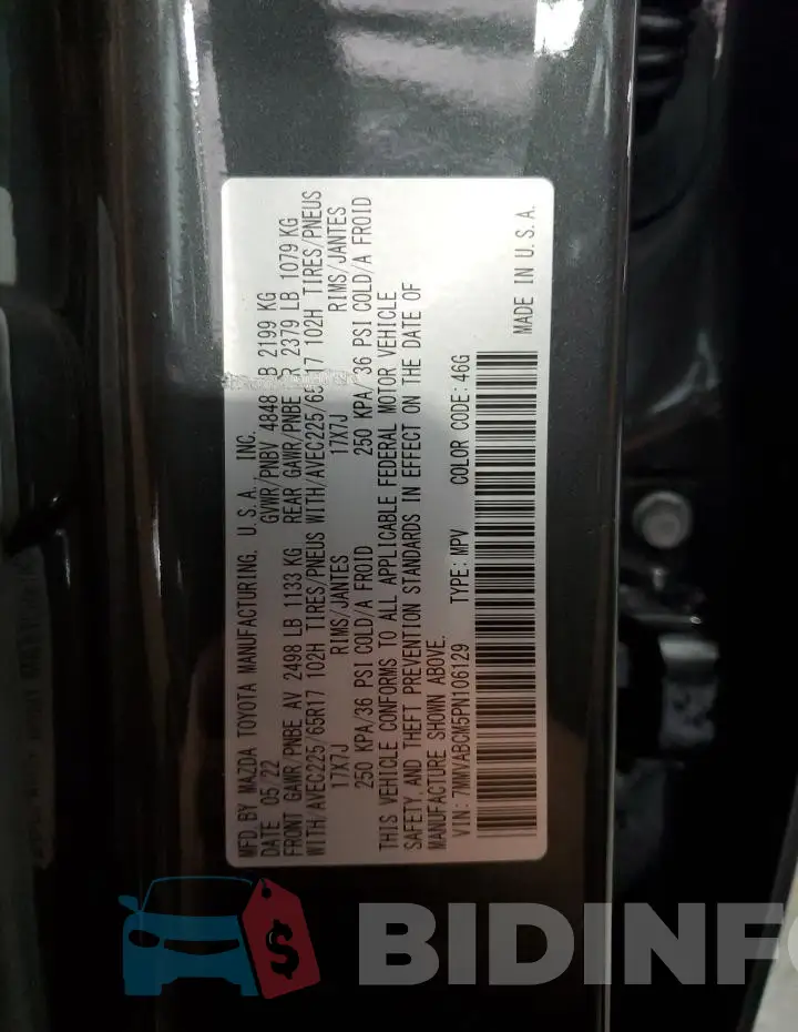 7MMVABCM5PN106129 Photo# 13