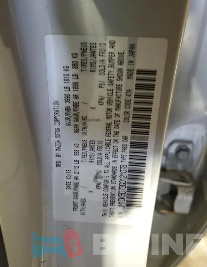 JM1DKBD73G0121078 Photo# 14