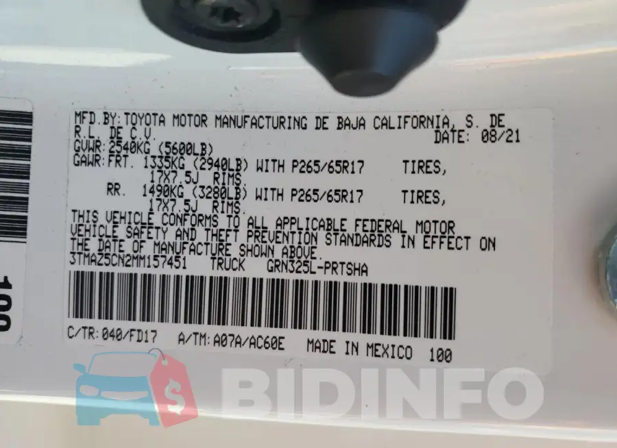 3TMAZ5CN2MM157451 Photo# 13