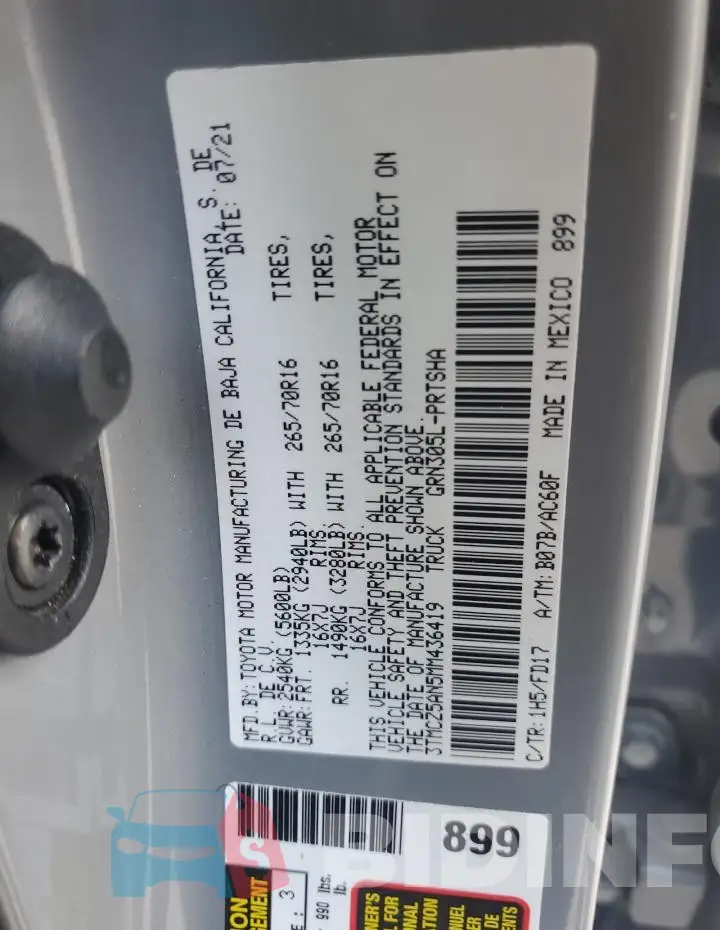 3TMCZ5AN5MM436419 Photo# 12