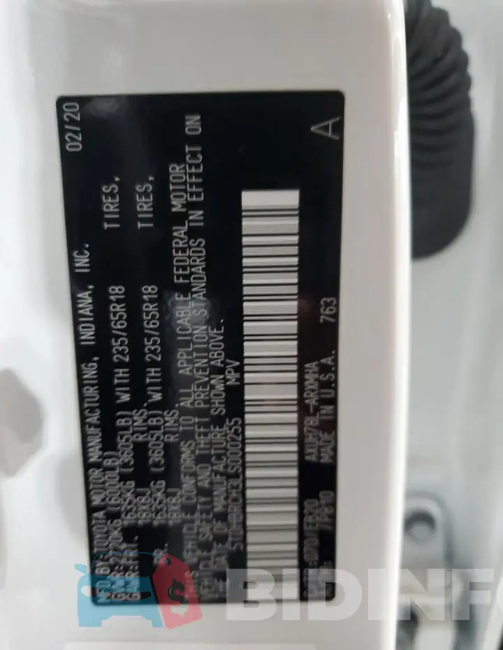 5TDHBRCH3LS000255 Photo# 13