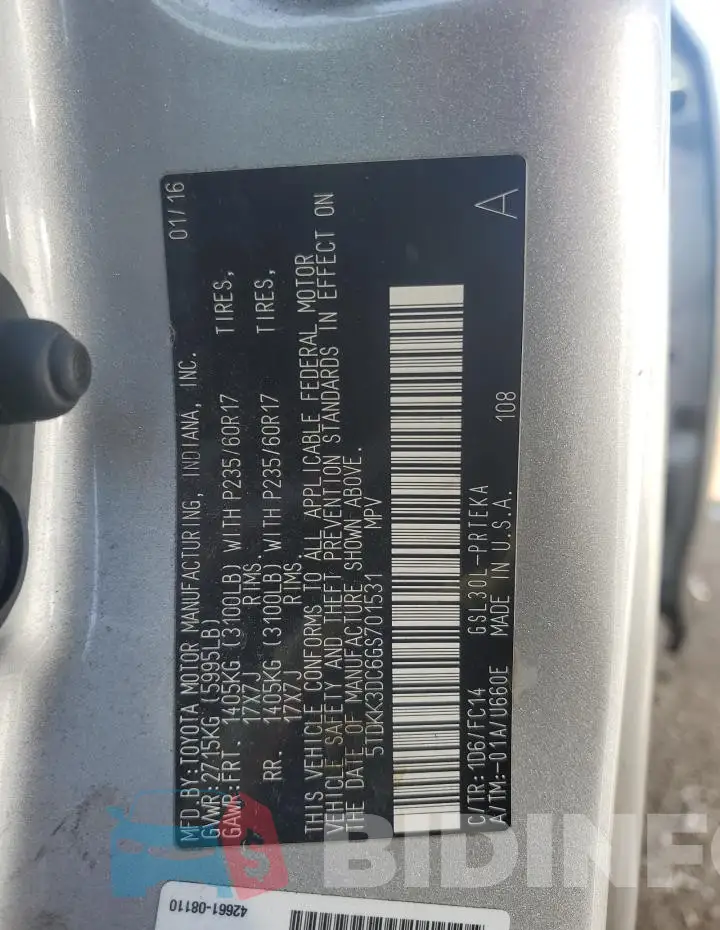 5TDKK3DC6GS701531 Photo# 12