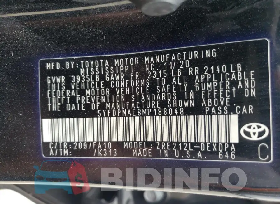 5YFDPMAE8MP188048 Photo# 12