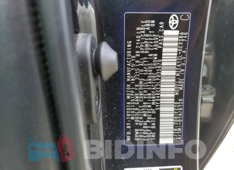 5YFS4RCE2LP035870 Photo# 13