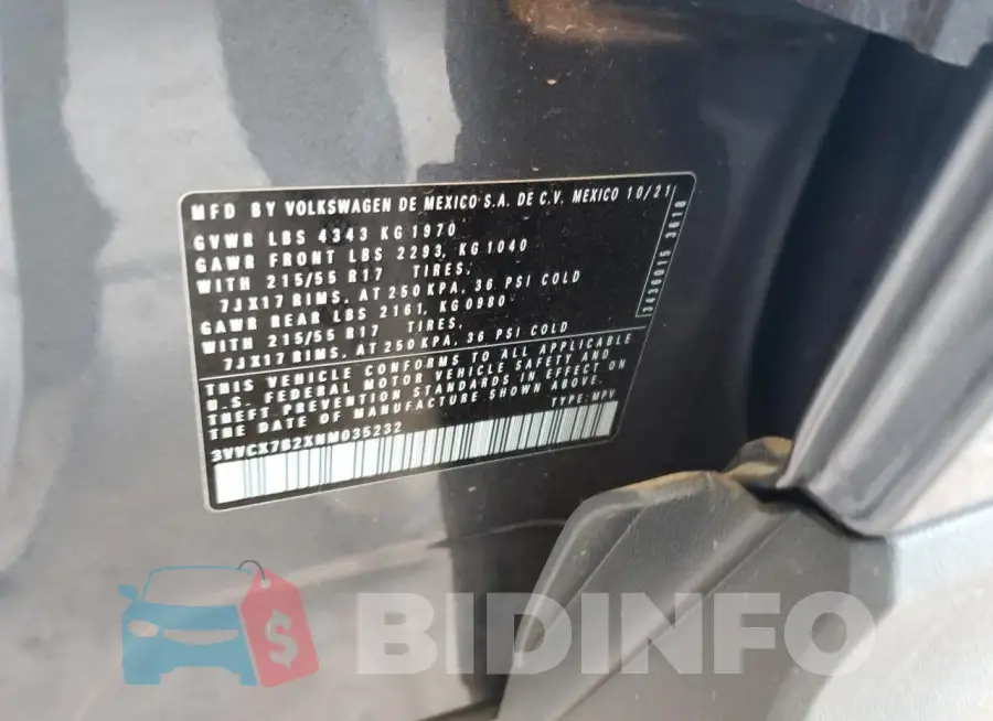 3VVCX7B2XNM035232 Photo# 12