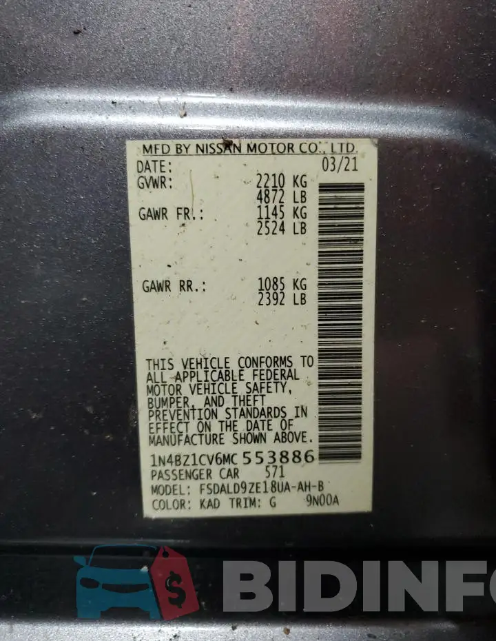 1N4BZ1CV6MC553886 Photo# 13