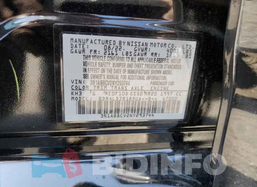 3N1AB8CV2NY293744 Photo# 12