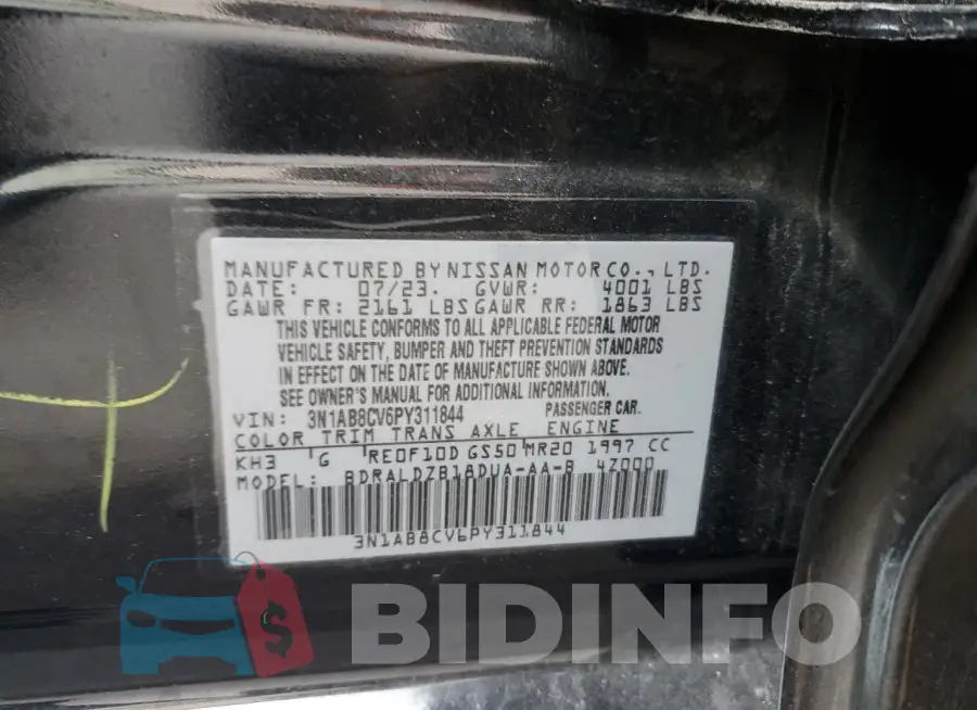 3N1AB8CV6PY311844 Photo# 12