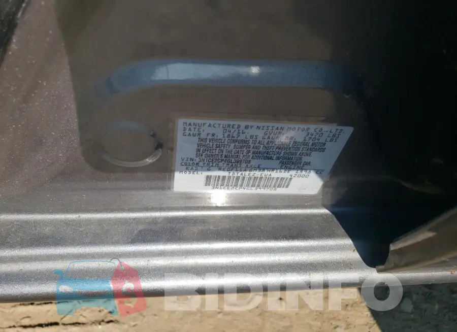 3N1CE2CP4GL399708 Photo# 13