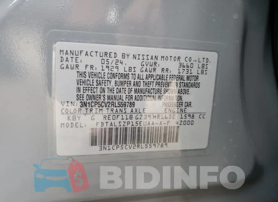 3N1CP5CV2RL559789 Photo# 13