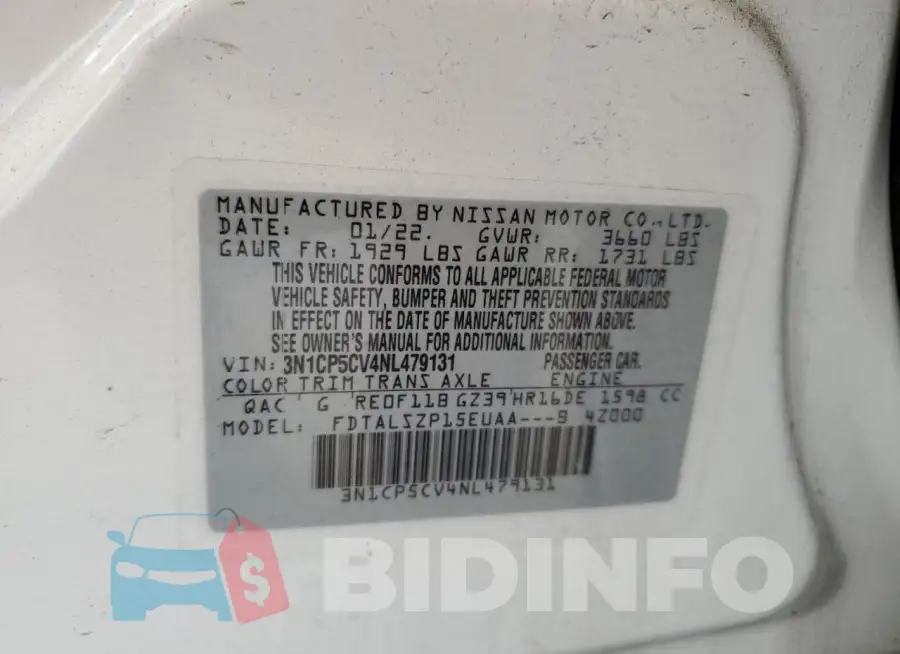3N1CP5CV4NL479131 Photo# 13