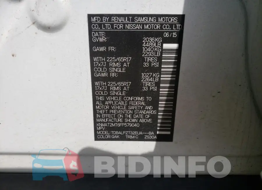 KNMAT2MT6FP579040 Photo# 12