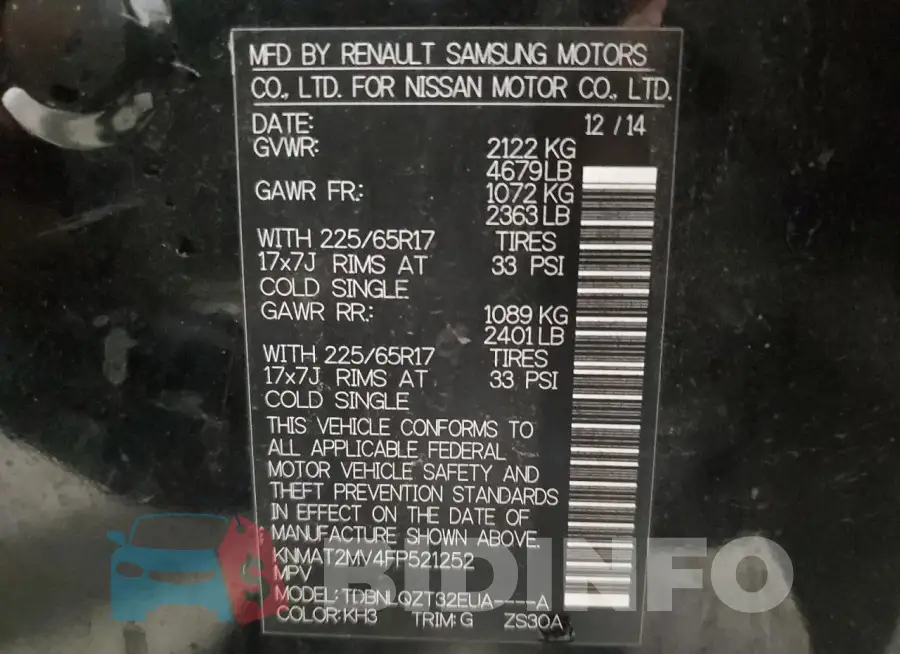KNMAT2MV4FP521252 Photo# 13
