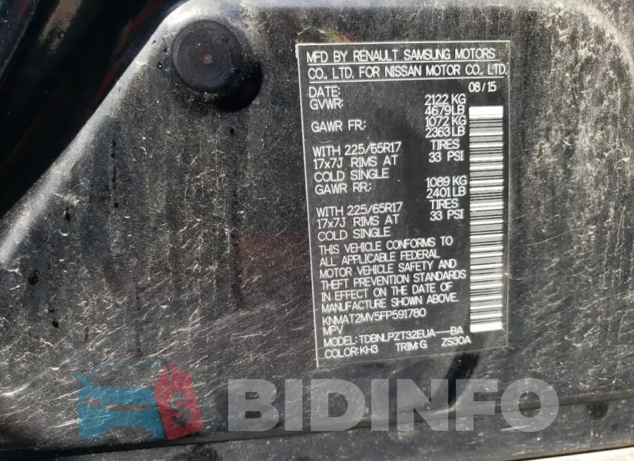 KNMAT2MV5FP591780 Photo# 13