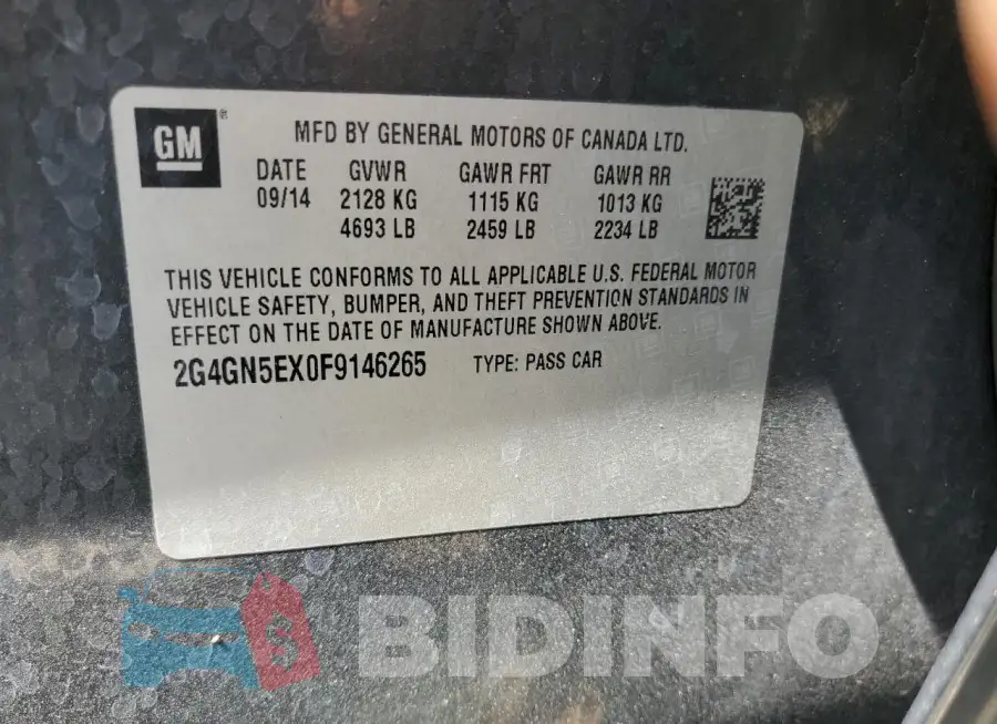 2G4GN5EX0F9146265 Photo# 13