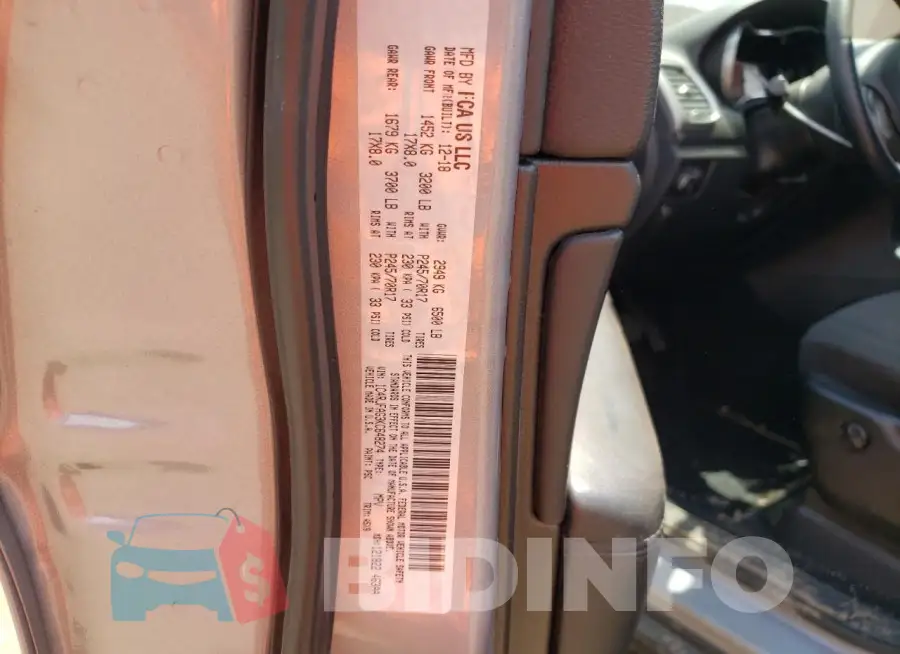1C4RJFAG3KC648274 Photo# 12