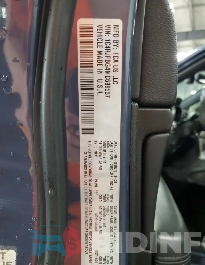 1C4RJFBG4MC699557 Photo# 13