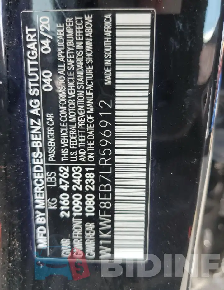 W1KWF8EB7LR596912 Photo# 13