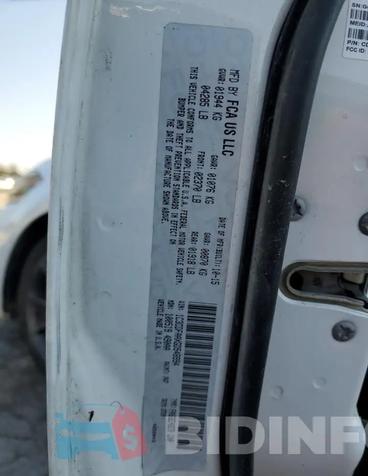 1C3CDFAAXGD548994 Photo# 12