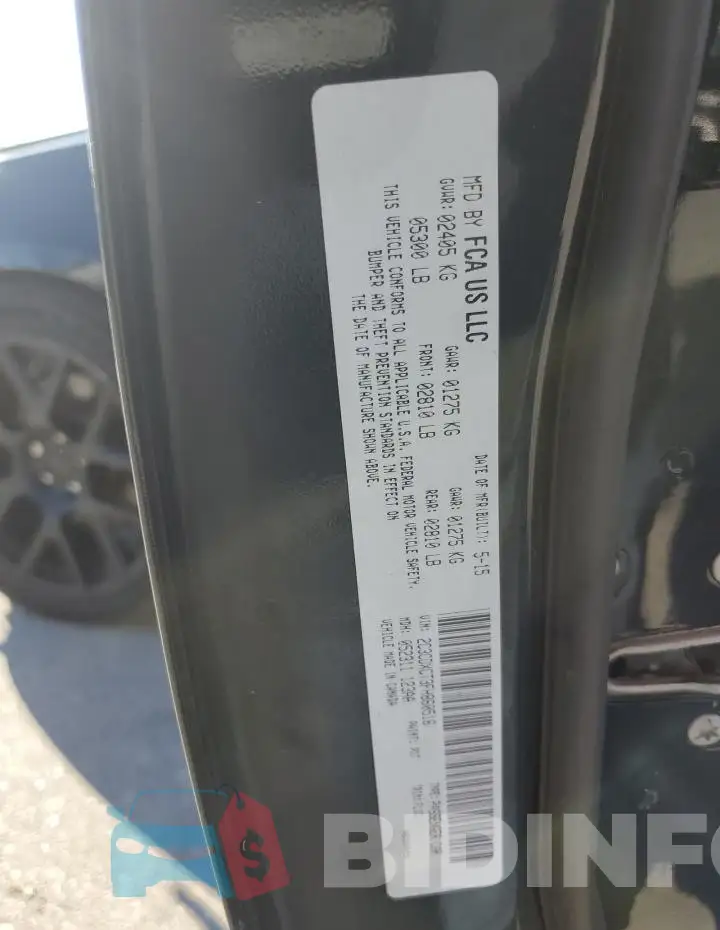 2C3CDXCT3FH860516 Photo# 13