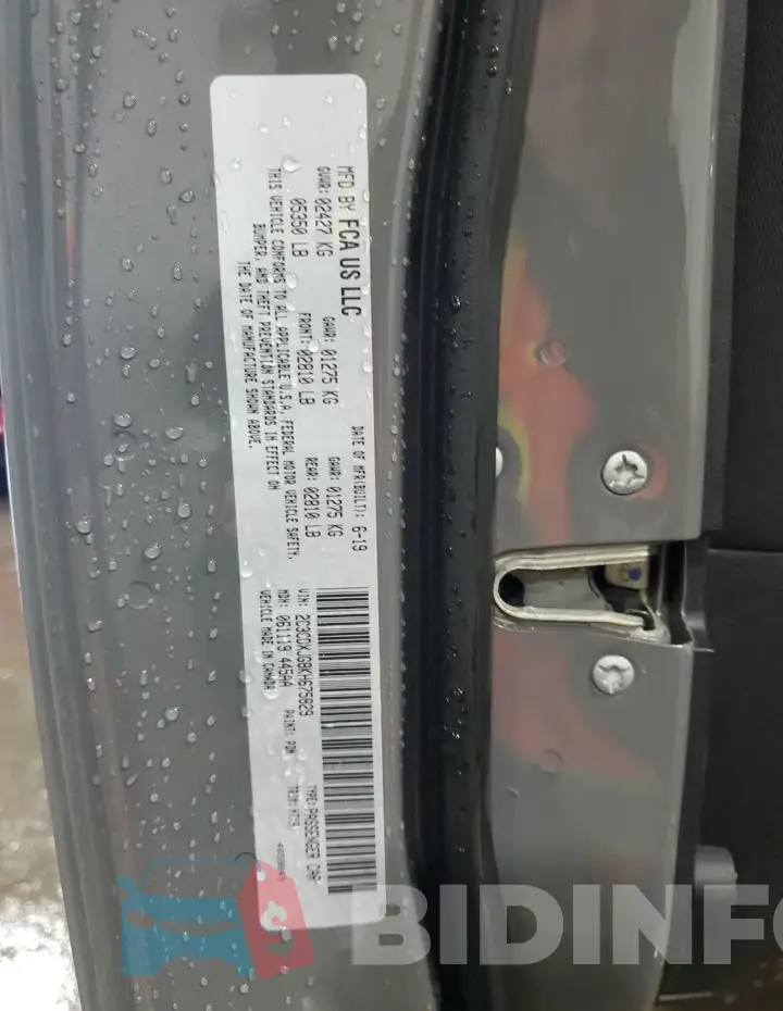 2C3CDXJG8KH675829 Photo# 12