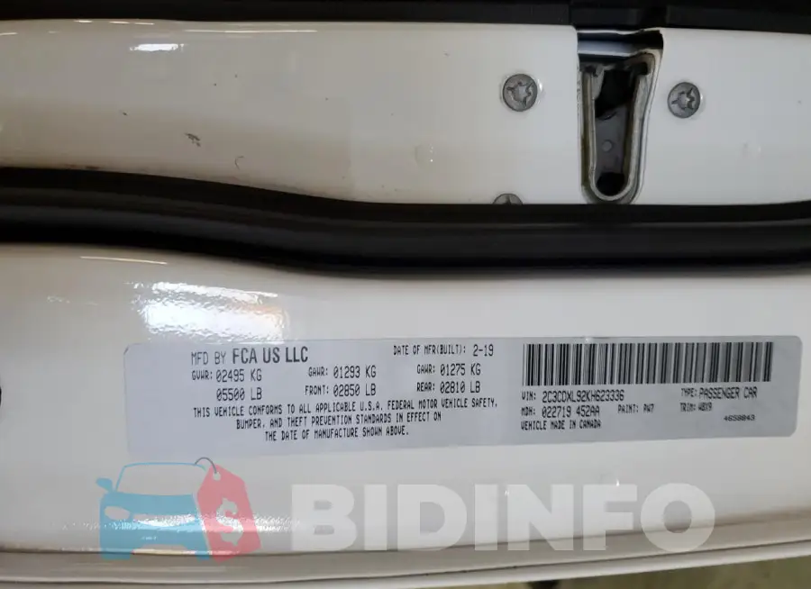 2C3CDXL92KH623336 Photo# 13