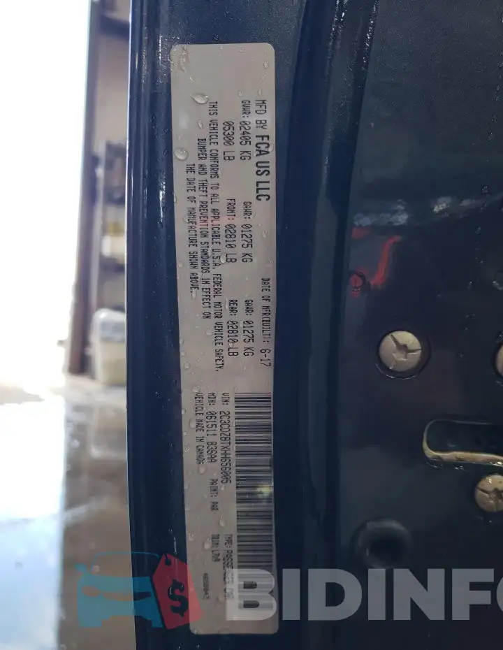2C3CDZBTXHH656005 Photo# 12