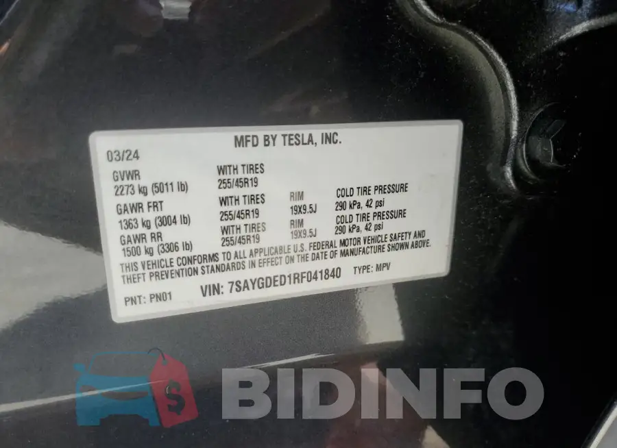 7SAYGDED1RF041840 Photo# 13
