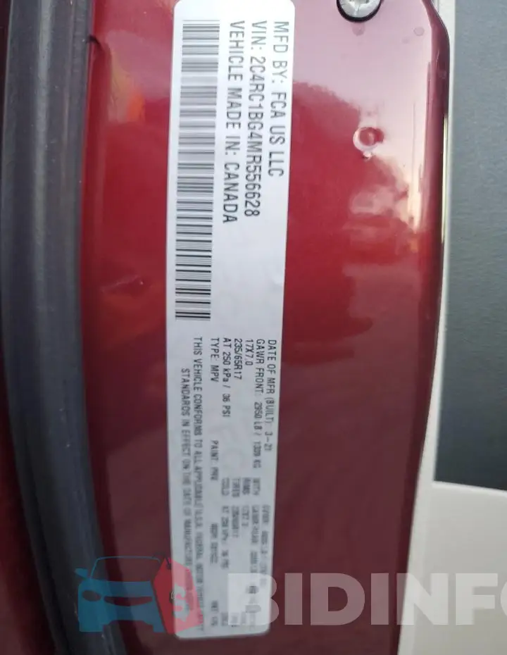 2C4RC1BG4MR556628 Photo# 14