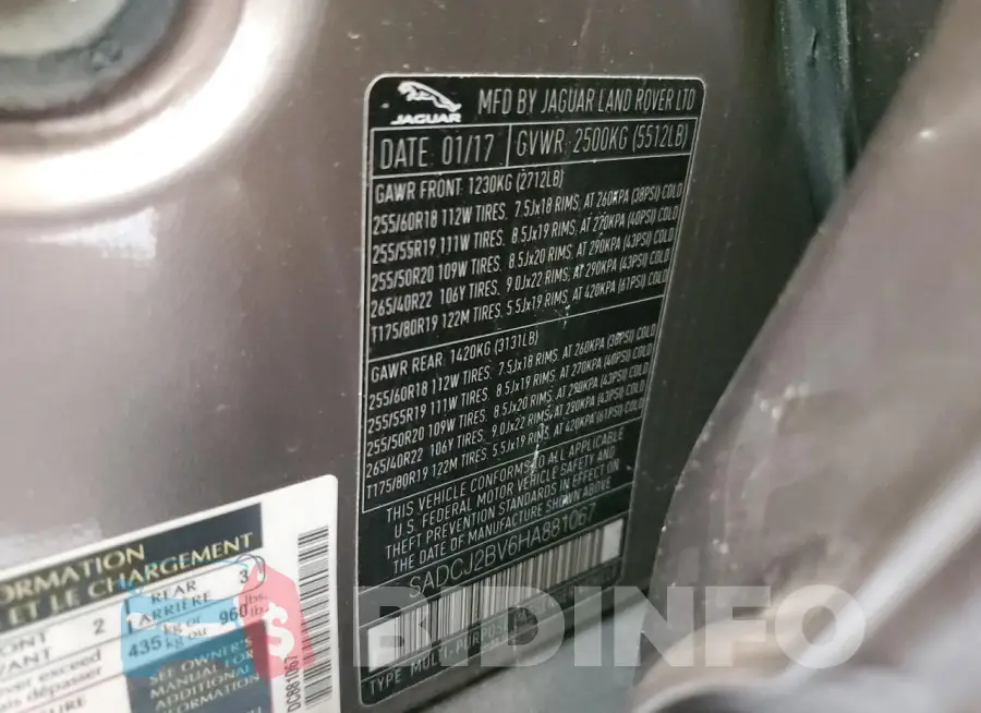 SADCJ2BV6HA881067 Photo# 13