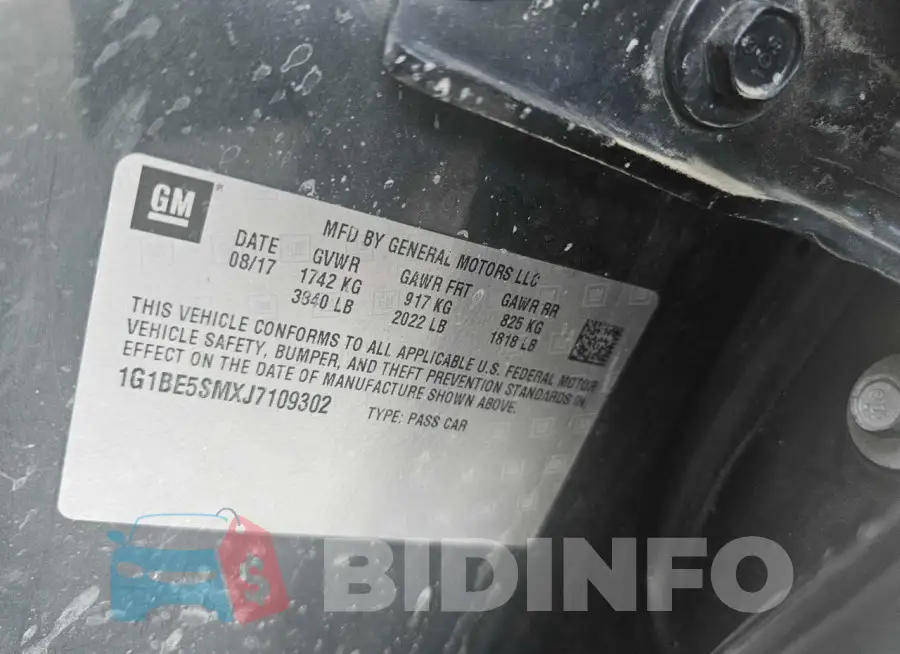 1G1BE5SMXJ7109302 Photo# 10