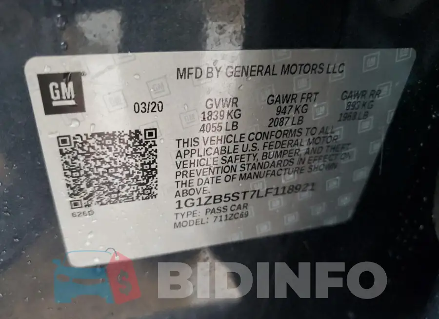 1G1ZB5ST7LF118921 Photo# 12