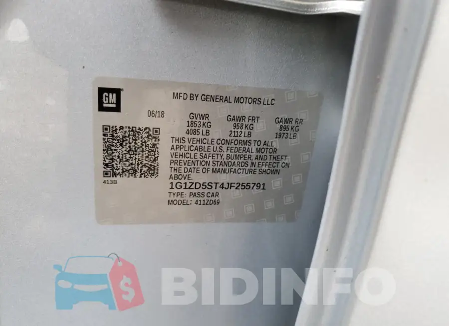 1G1ZD5ST4JF255791 Photo# 12