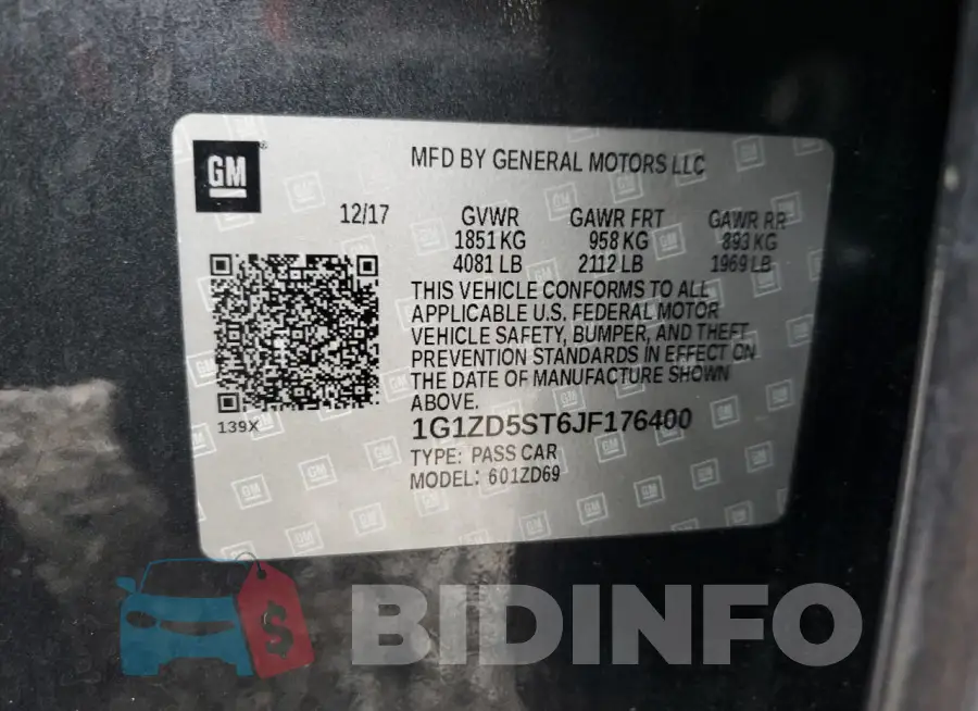 1G1ZD5ST6JF176400 Photo# 12