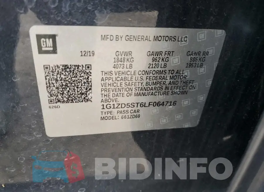 1G1ZD5ST6LF064716 Photo# 12