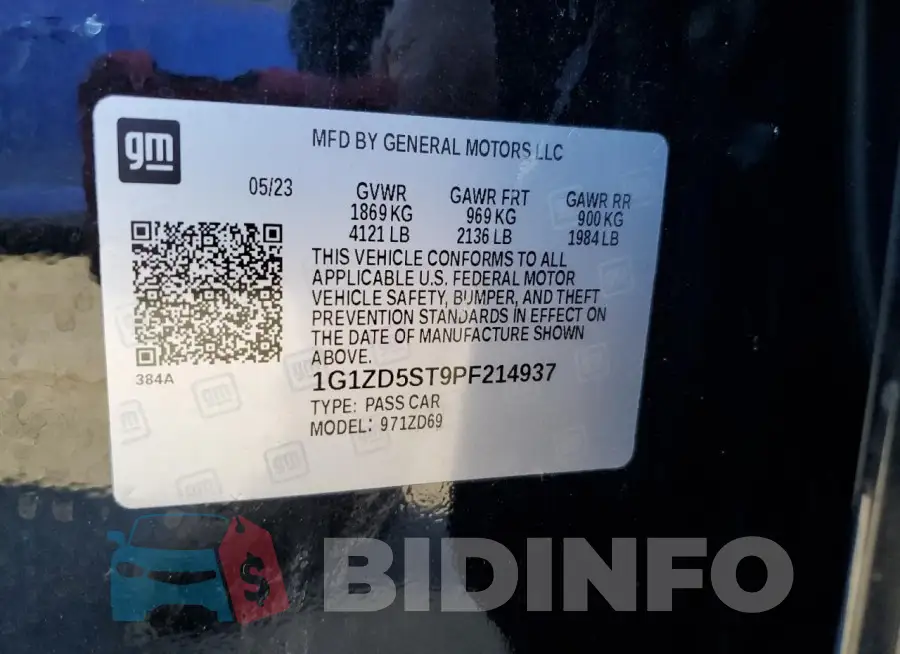 1G1ZD5ST9PF214937 Photo# 13