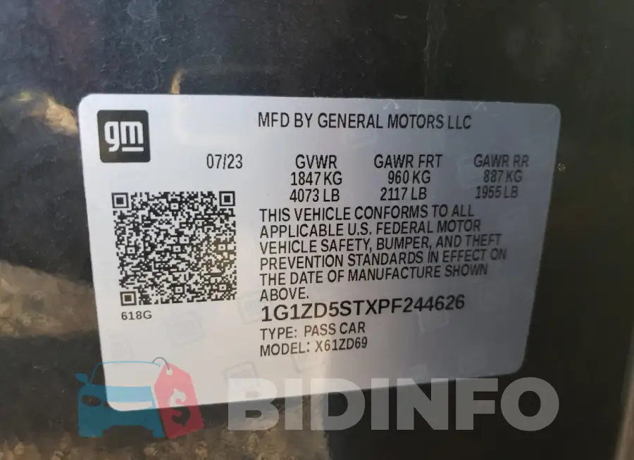 1G1ZD5STXPF244626 Photo# 12