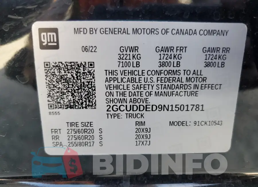 2GCUDDED9N1501781 Photo# 12