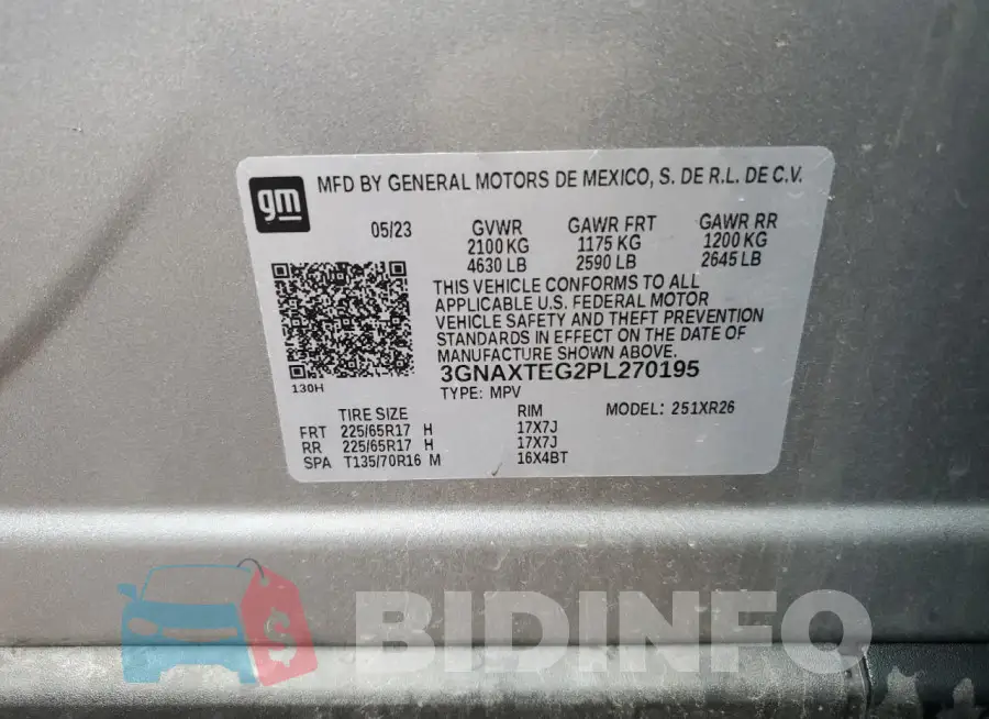 3GNAXTEG2PL270195 Photo# 13
