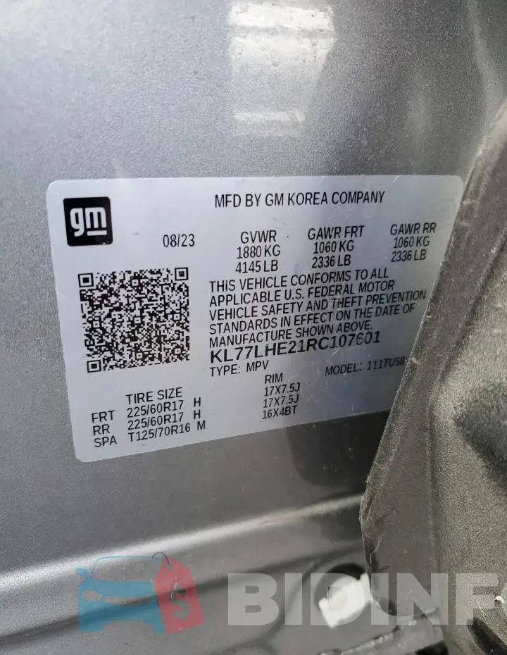 KL77LHE21RC107601 Photo# 13