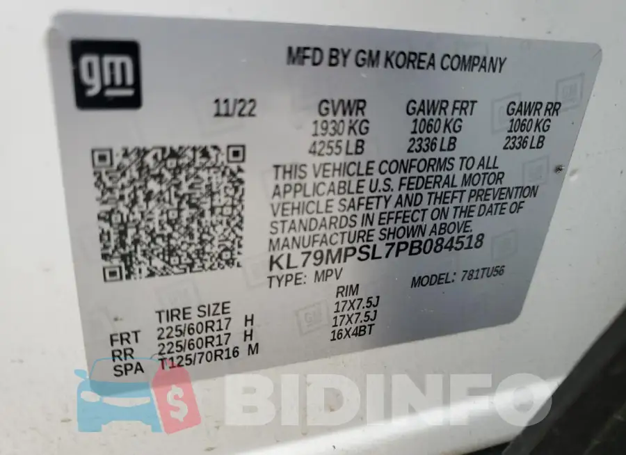 KL79MPSL7PB084518 Photo# 13