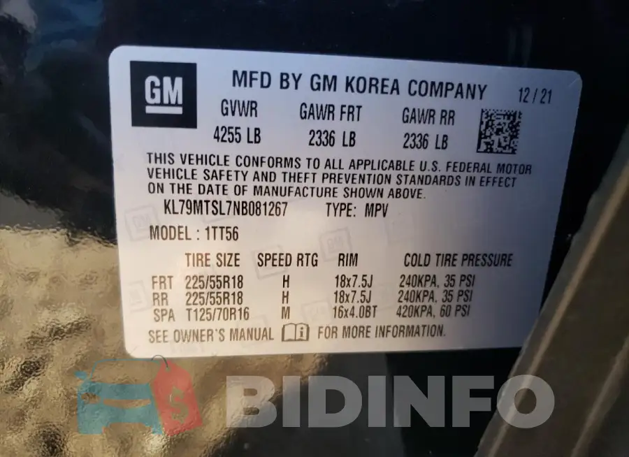 KL79MTSL7NB081267 Photo# 12