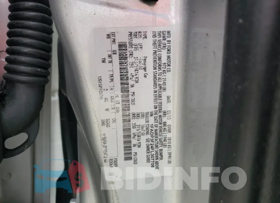 1FADP3F24FL307708 Photo# 13