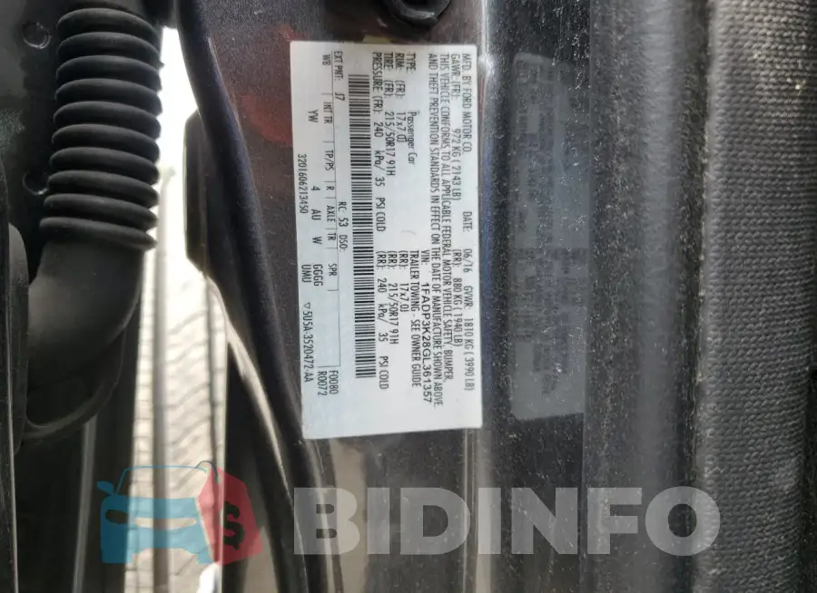 1FADP3K28GL361357 Photo# 13