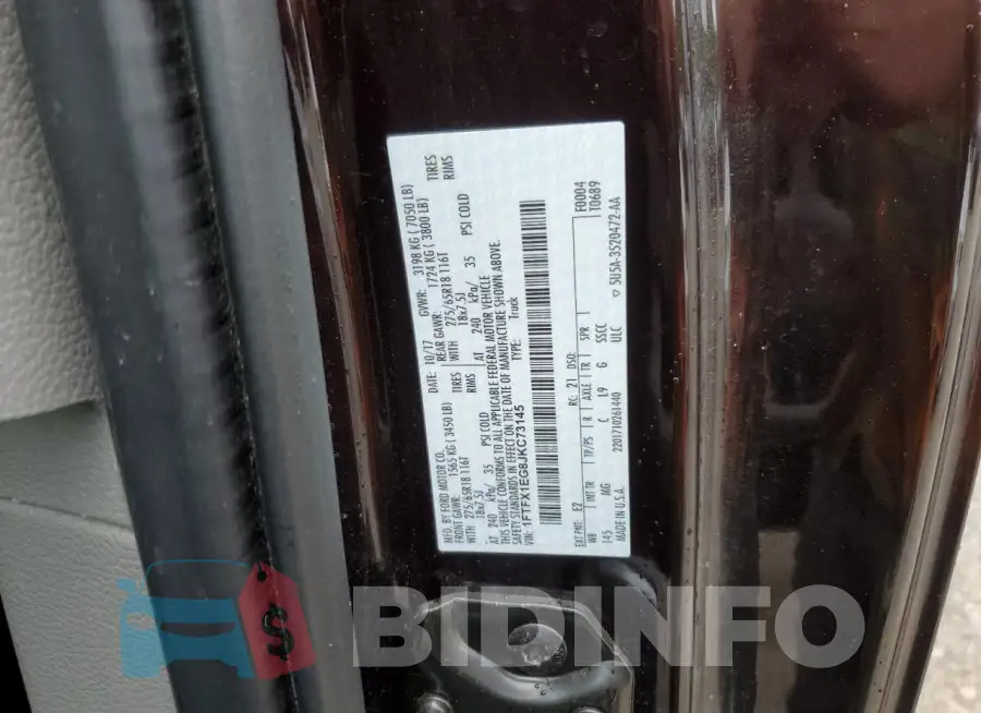 1FTFX1EG8JKC73145 Photo# 12