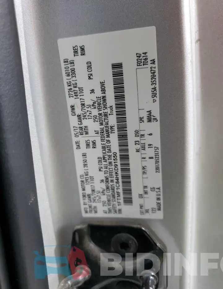 1FTMF1C84HKD91550 Photo# 12