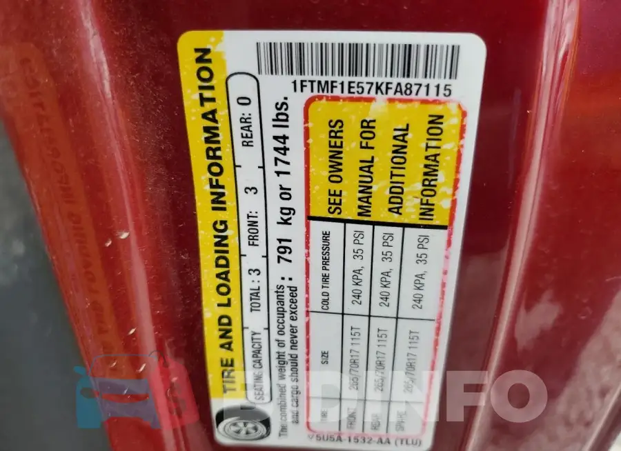 1FTMF1E57KFA87115 Photo# 12