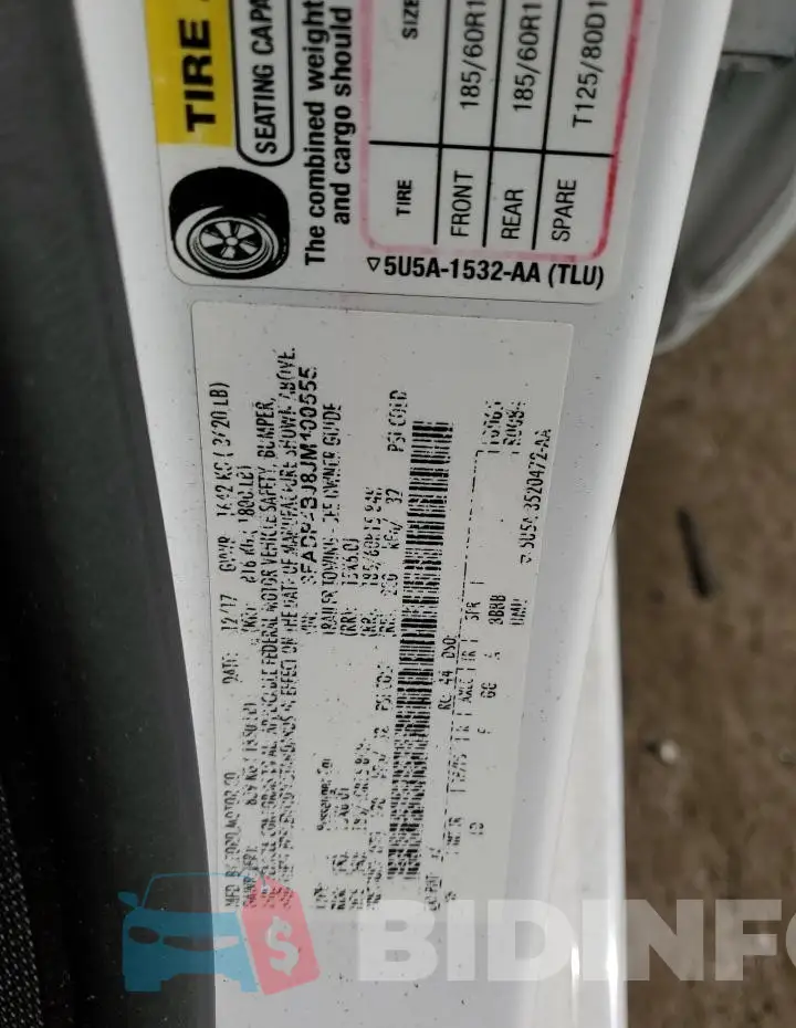 3FADP4BJ8JM100555 Photo# 12
