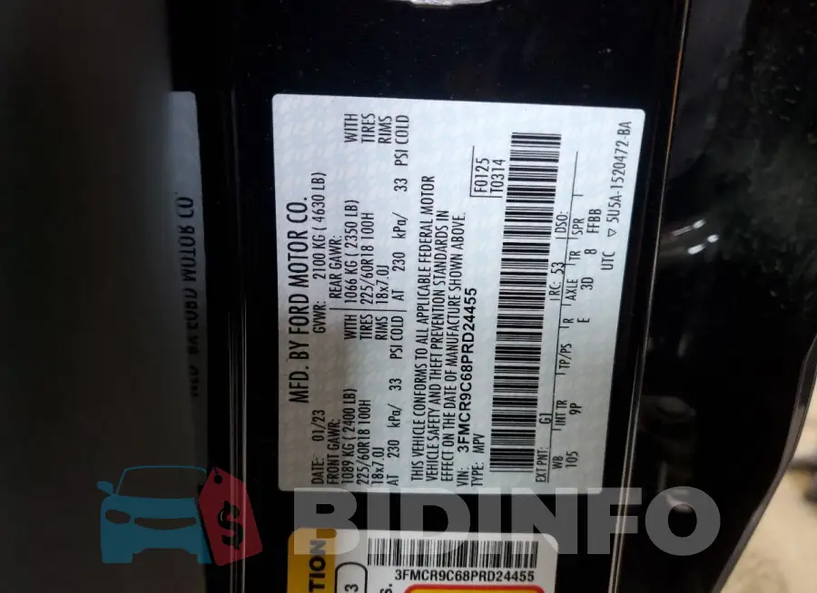 3FMCR9C68PRD24455 Photo# 13